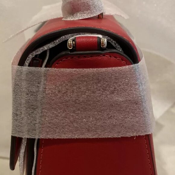 NWOT RED-KATE SPADE Reegan Leather Top Handle Small Satchel Crossbody Handbag - Picture 4 of 7